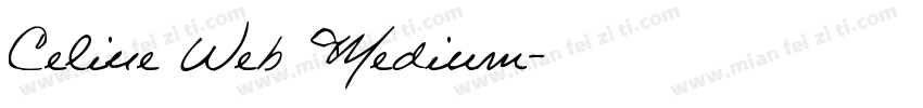 Celine Web Medium字体转换